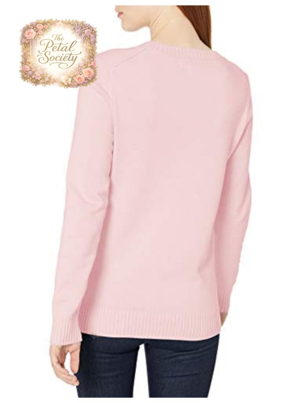 100% Cotton Crewneck Sweater Lightweight Pullover Long Sleeve - Picture 2 of 6